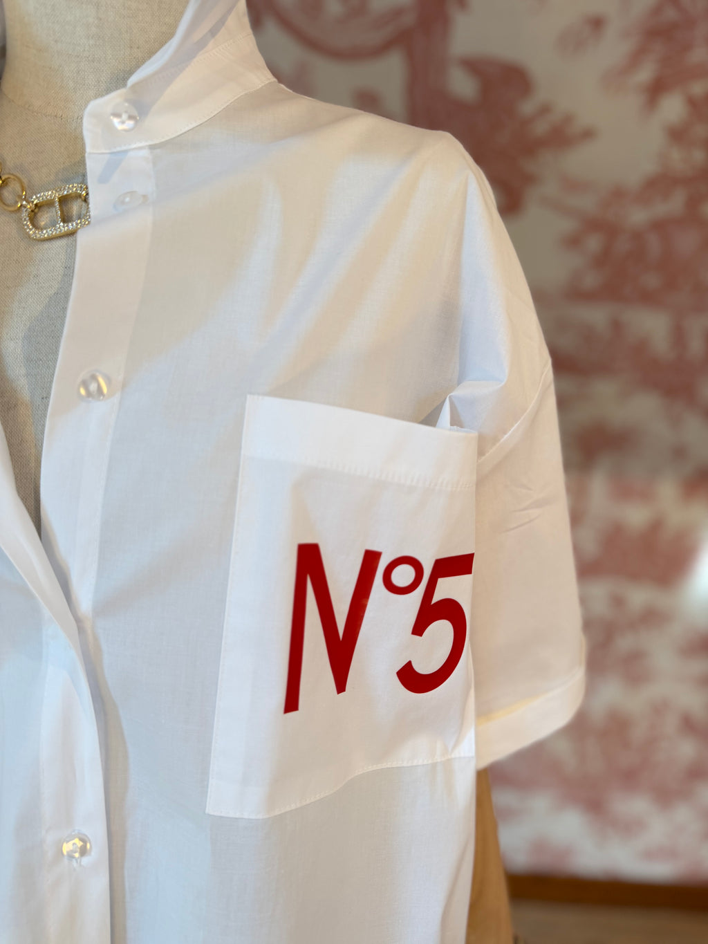 Maxi Camicia N 5 rosso