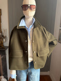 Cappottino corto verde militare