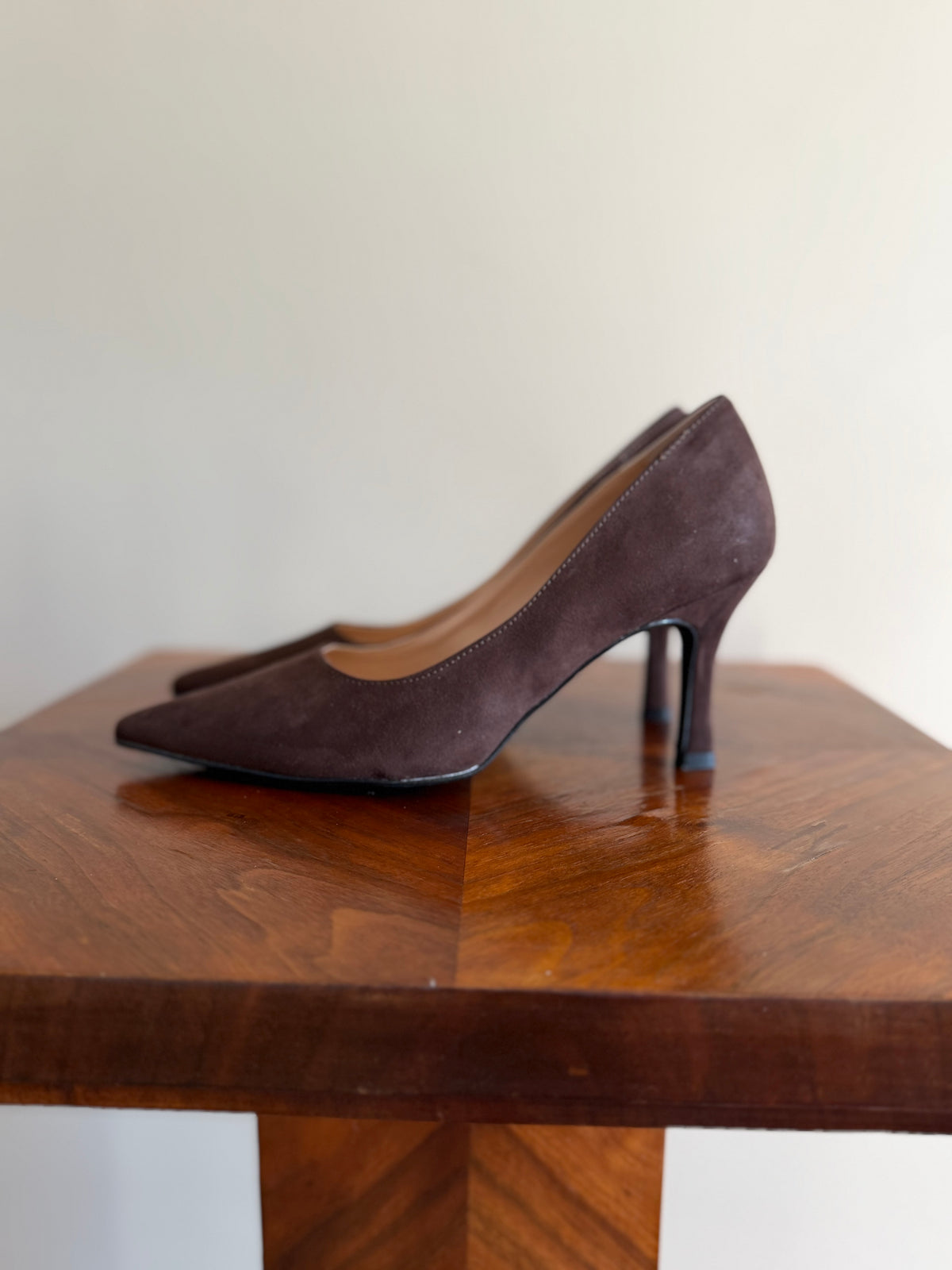 Décolleté moro scamosciata