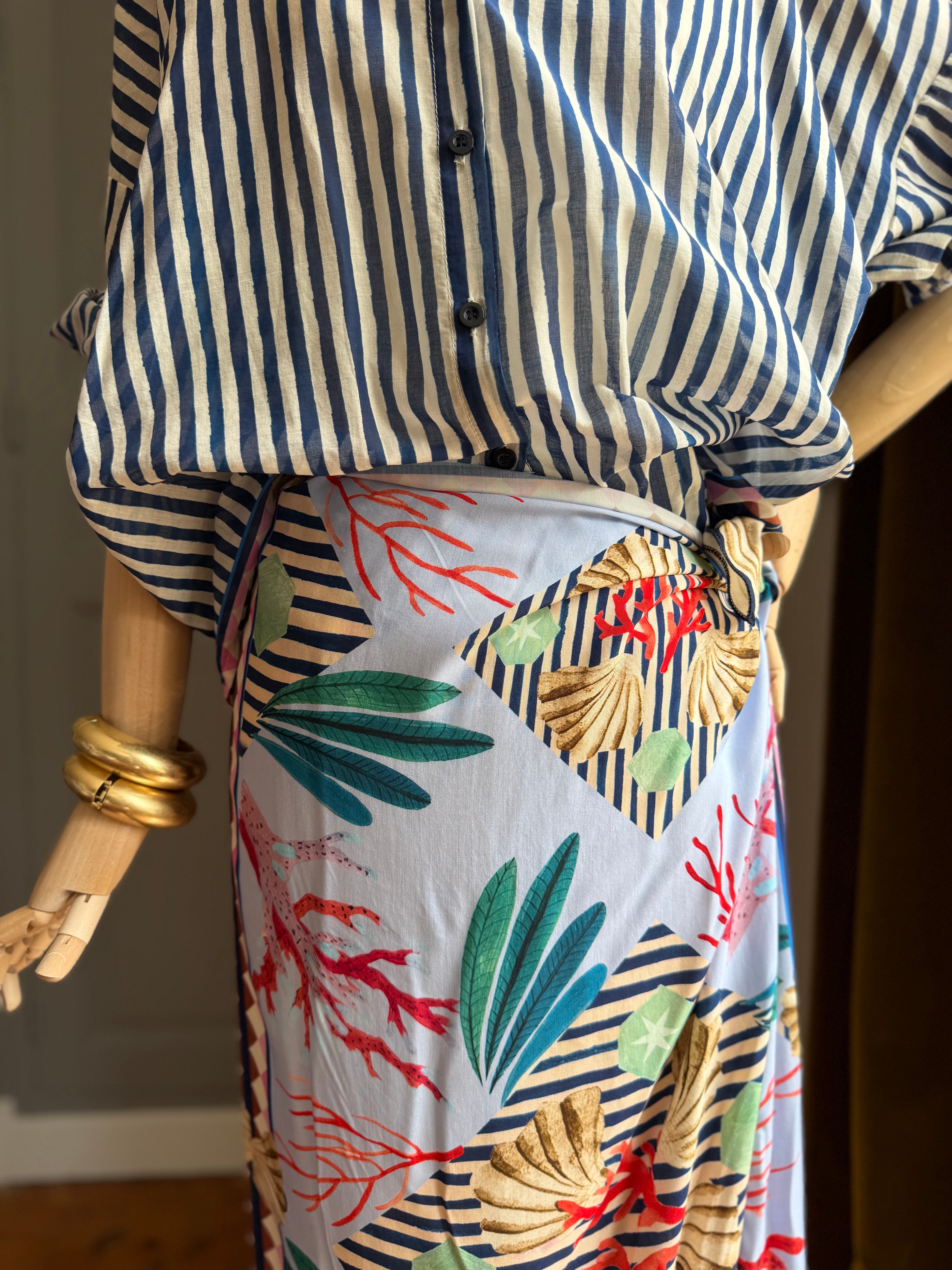 Camicia mussola righe