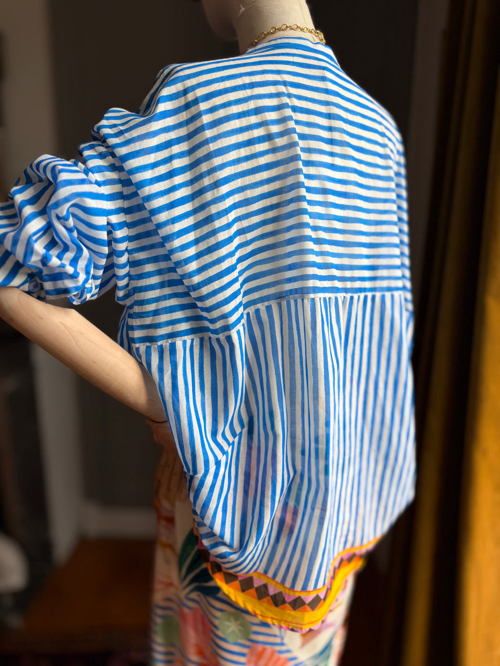 Camicia righe blu