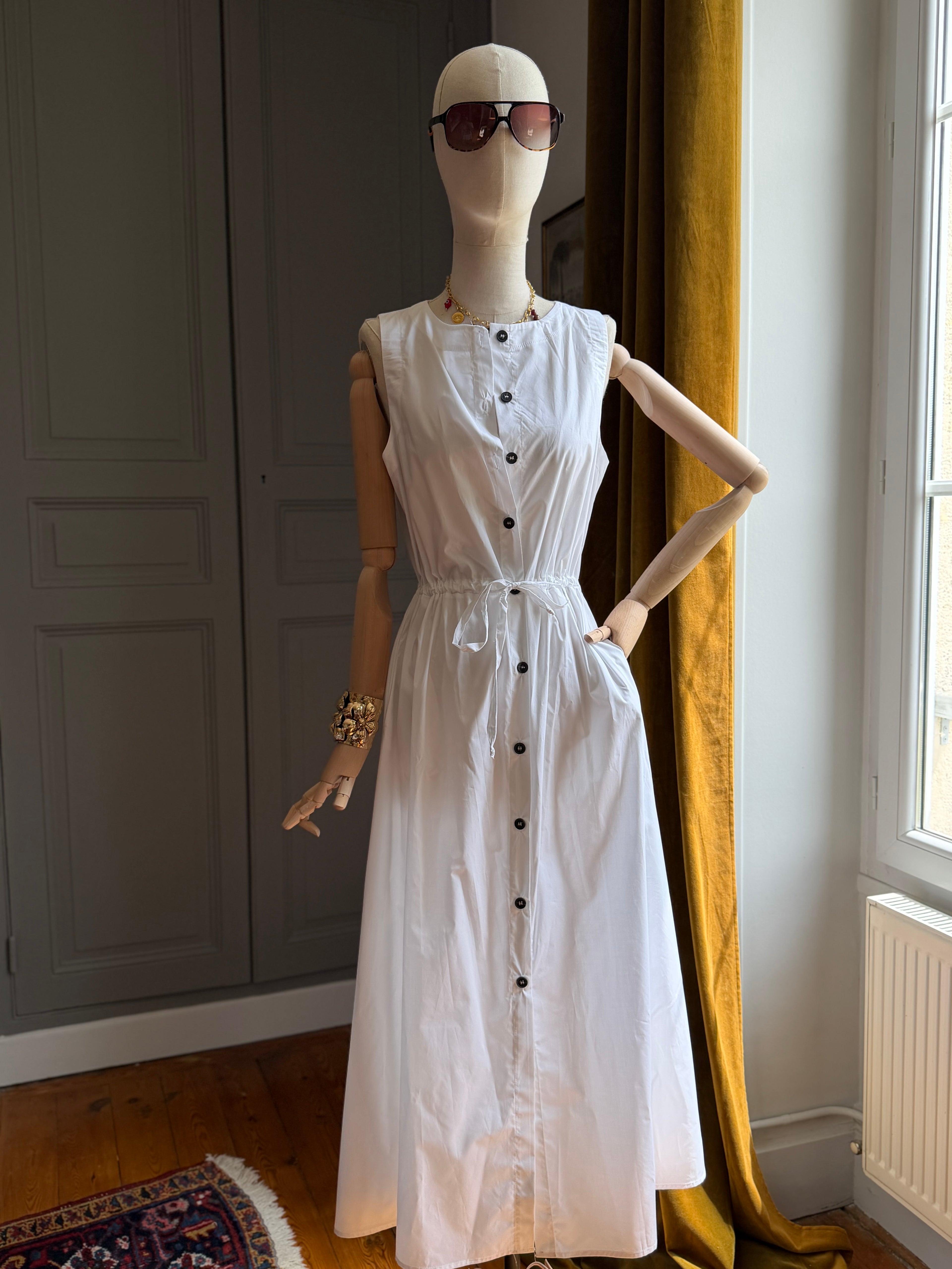 Abito cotone bianco