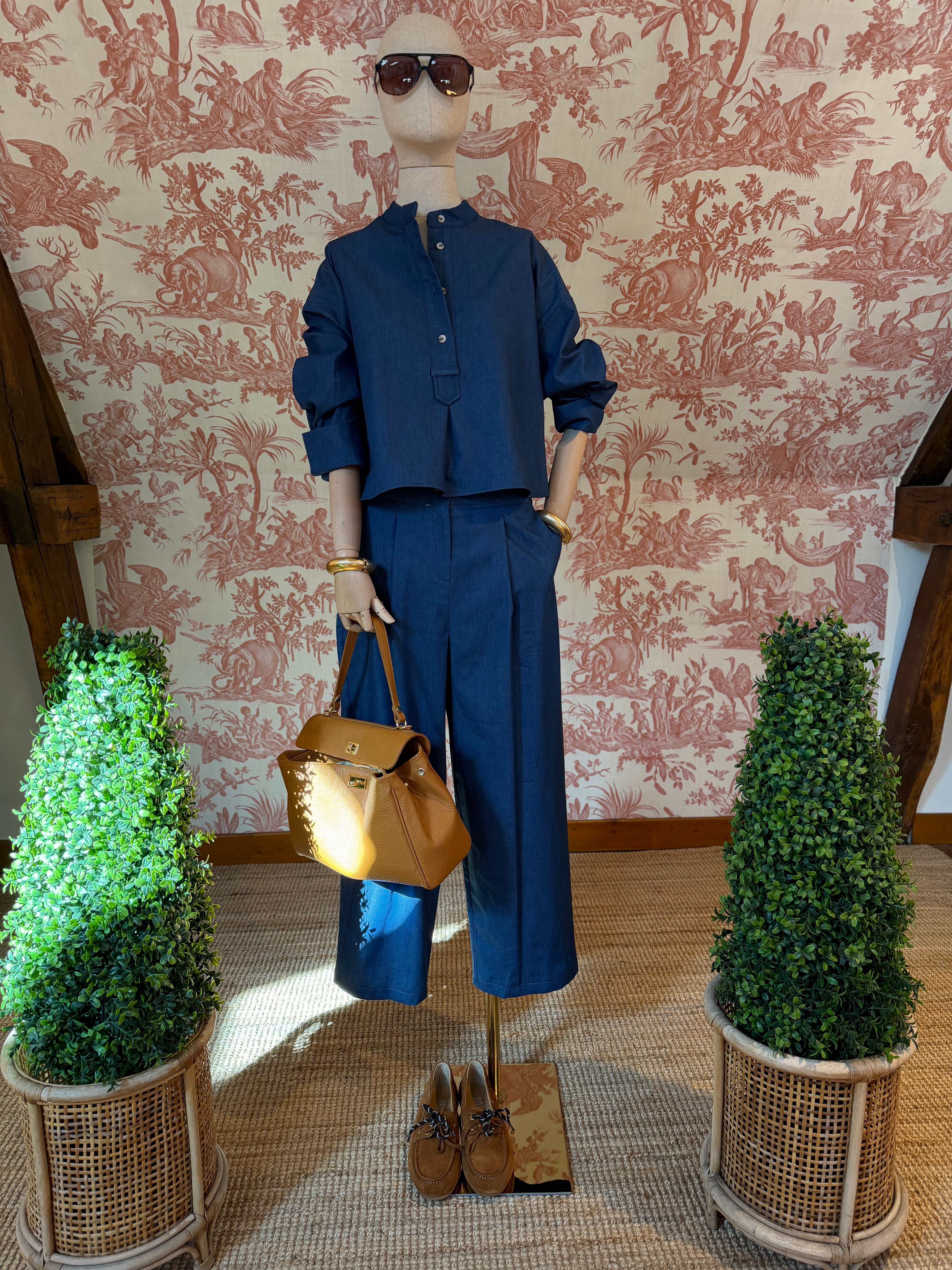Pantalone chambray