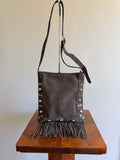 Tracolla suede moro