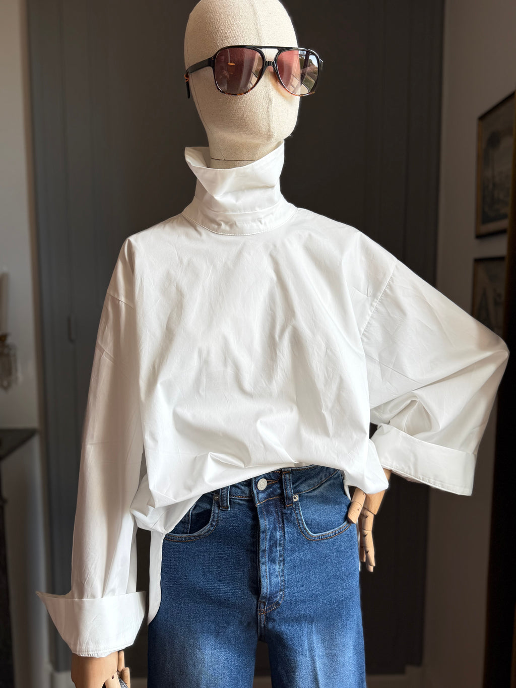 Camicia bianca couture