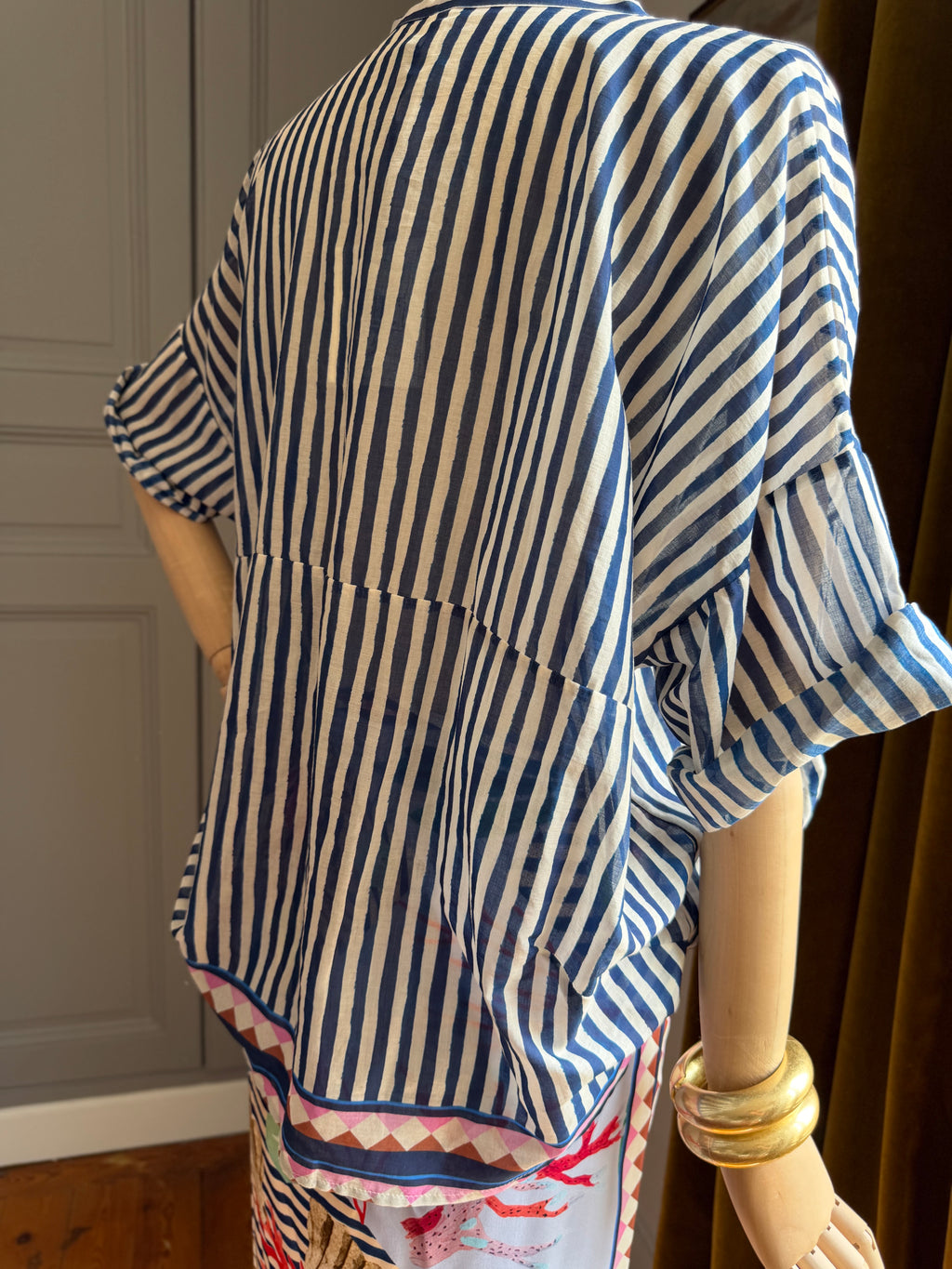 Camicia mussola righe