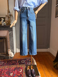 High-waisted cigarette jeans