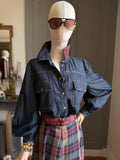 Camicia denim scuro