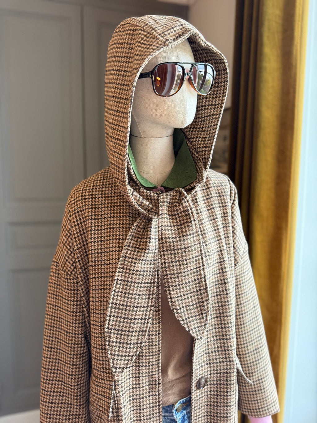 Cappotto maxi pied de poule