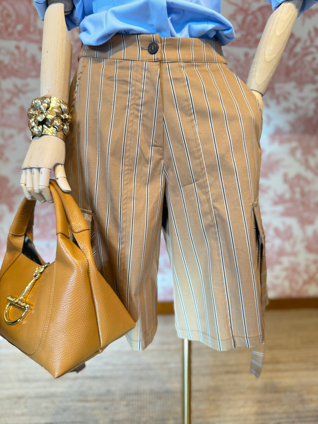 Bermuda tasche gessato