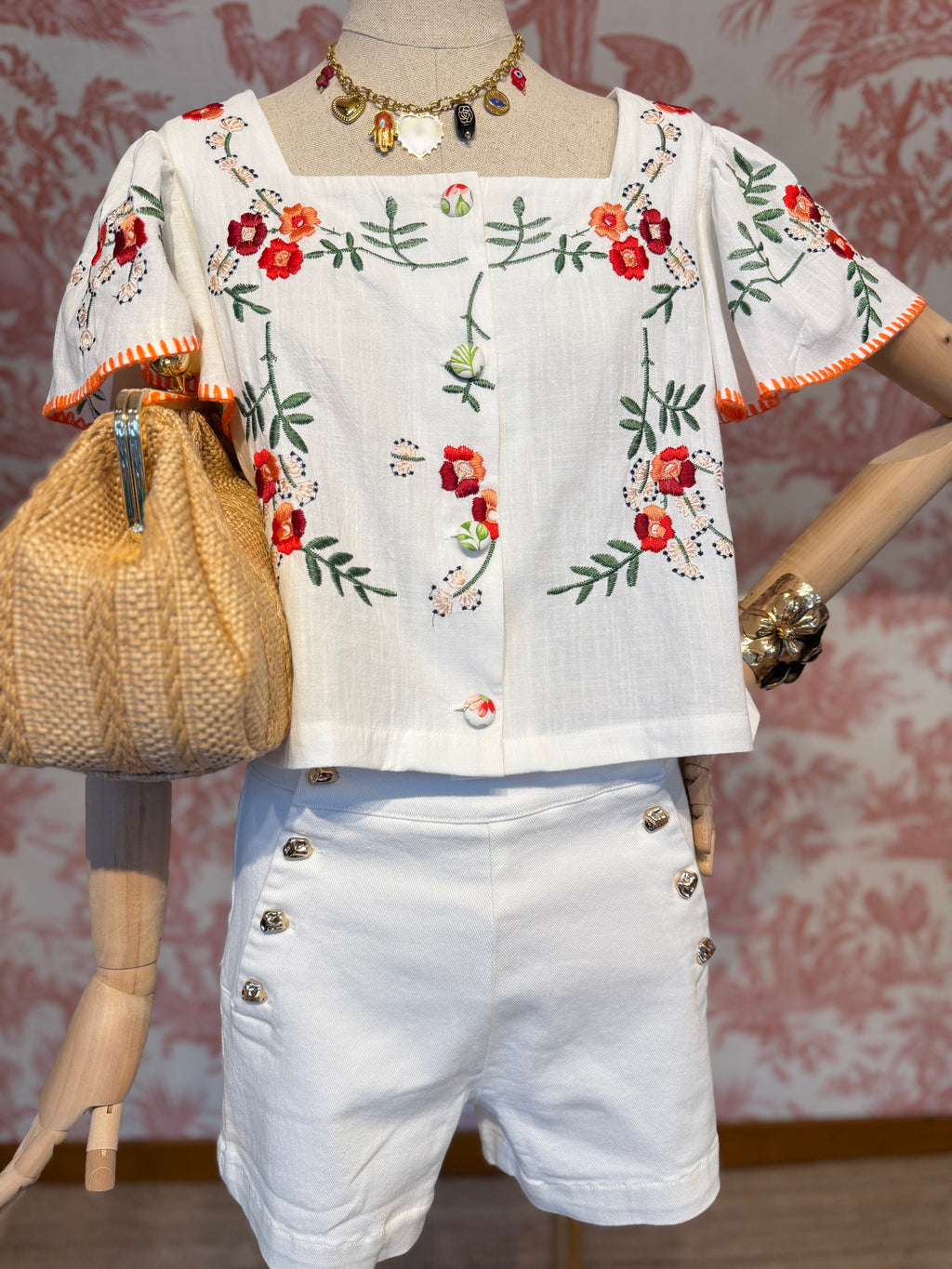 Camicia ricami