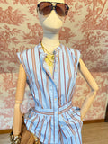 Camicia azzurra righe