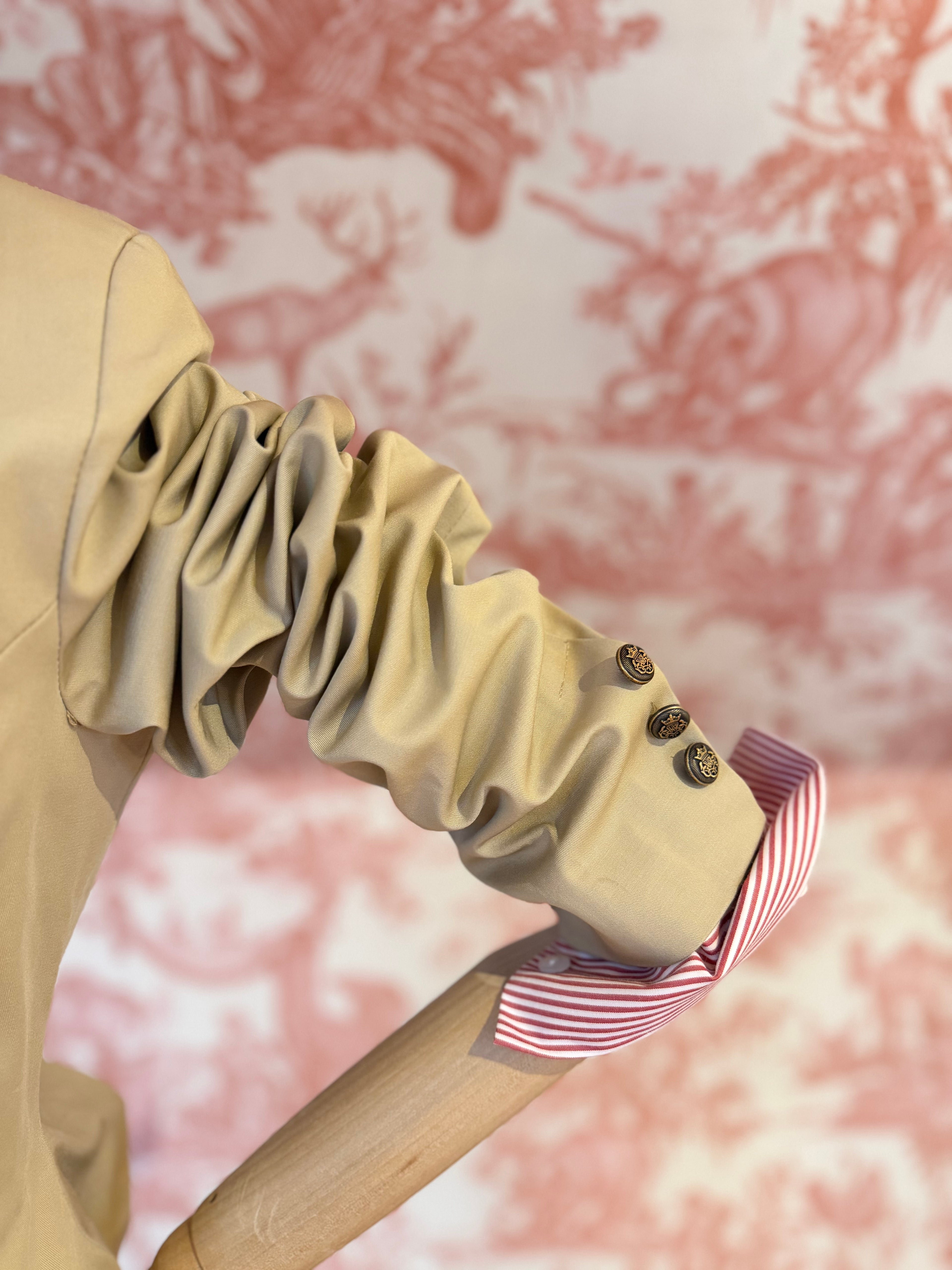 Giacca cotone beige