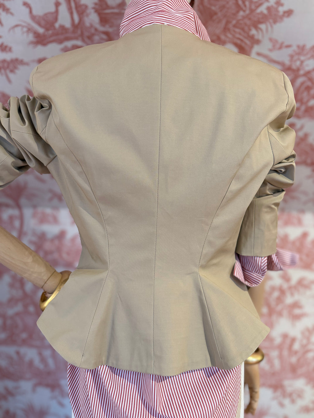 Giacca cotone beige