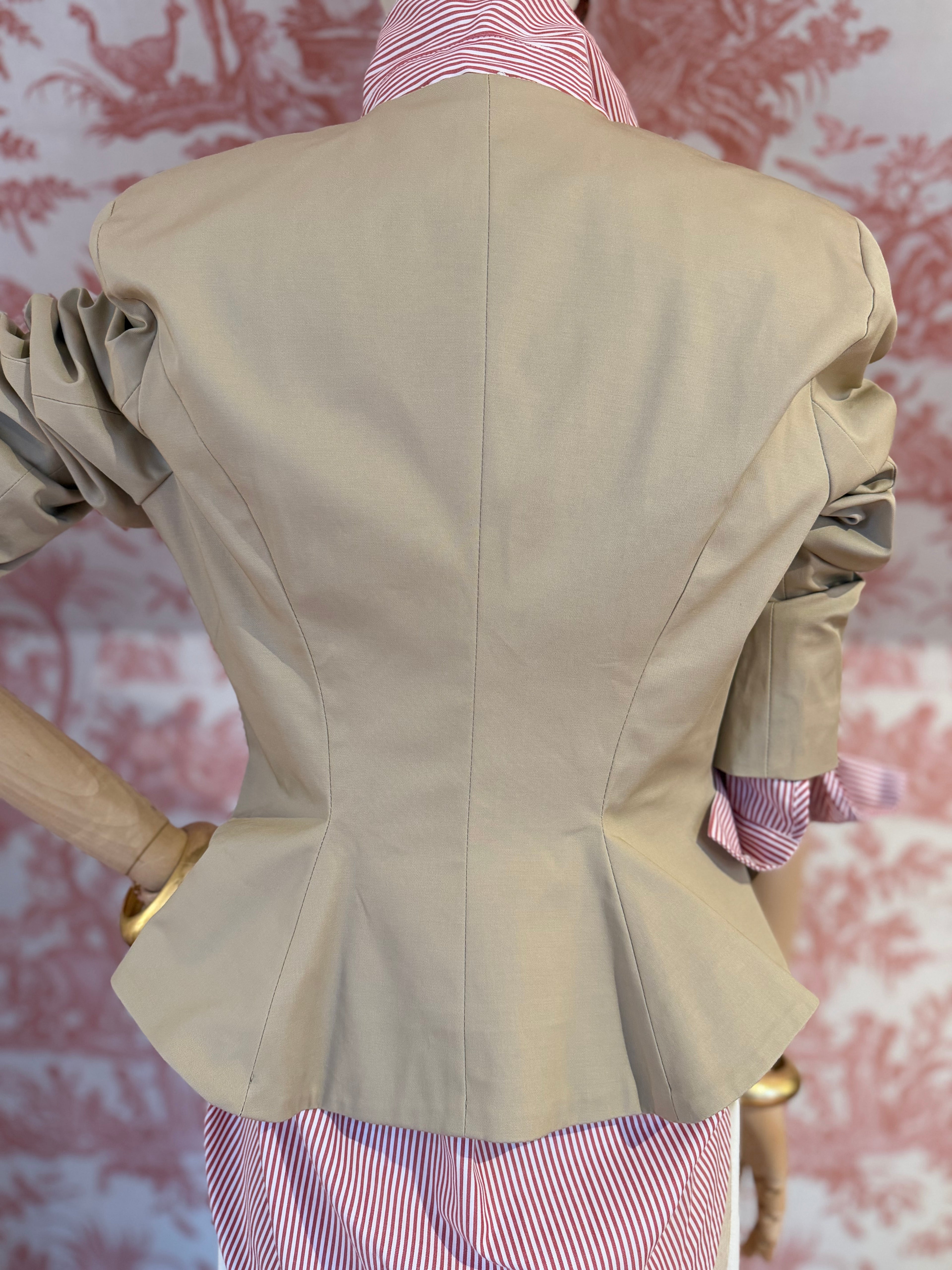 Giacca cotone beige