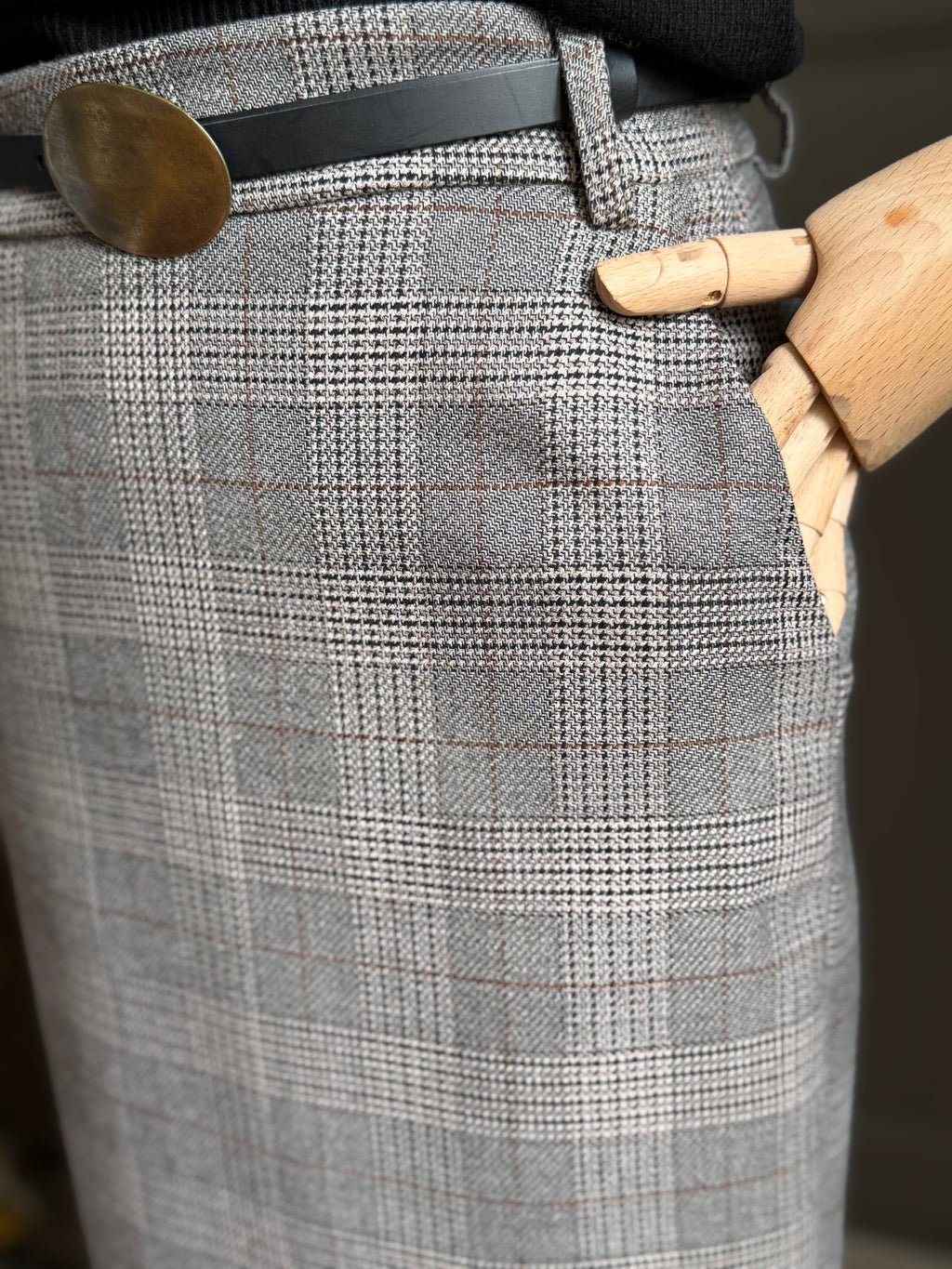 Prince of Wales pencil skirt