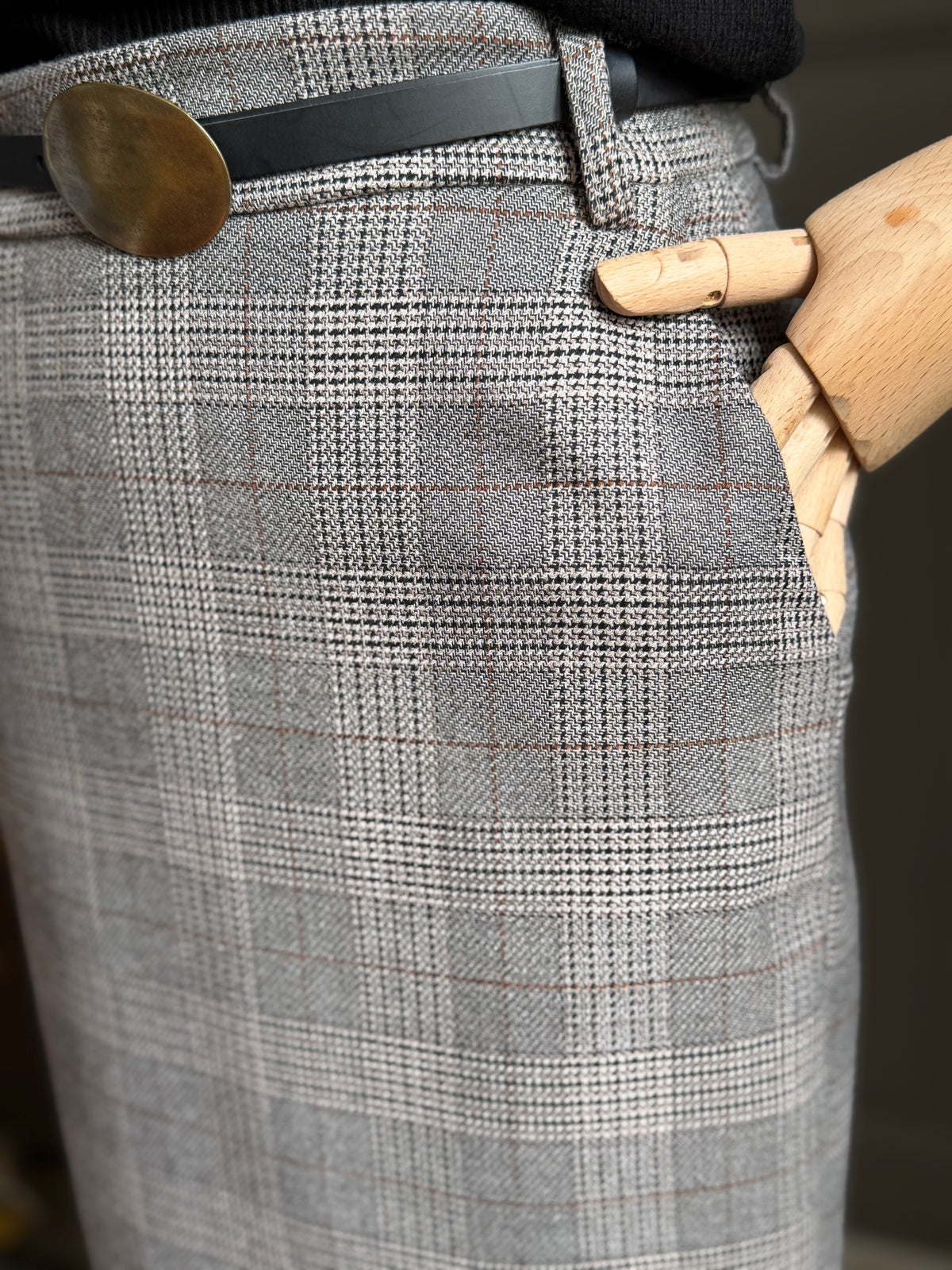 Prince of Wales pencil skirt