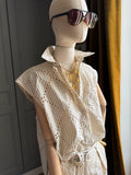 Camicia sangallo gessata