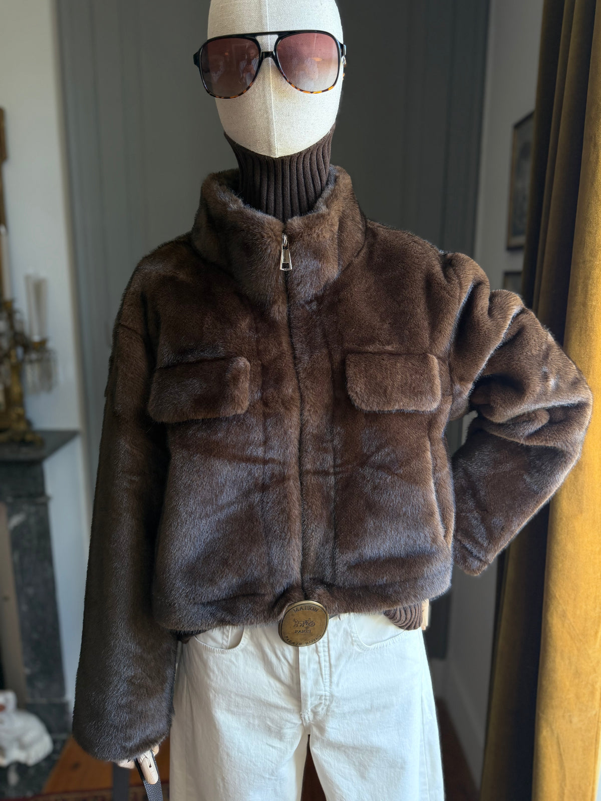 Bomber visone ecologico