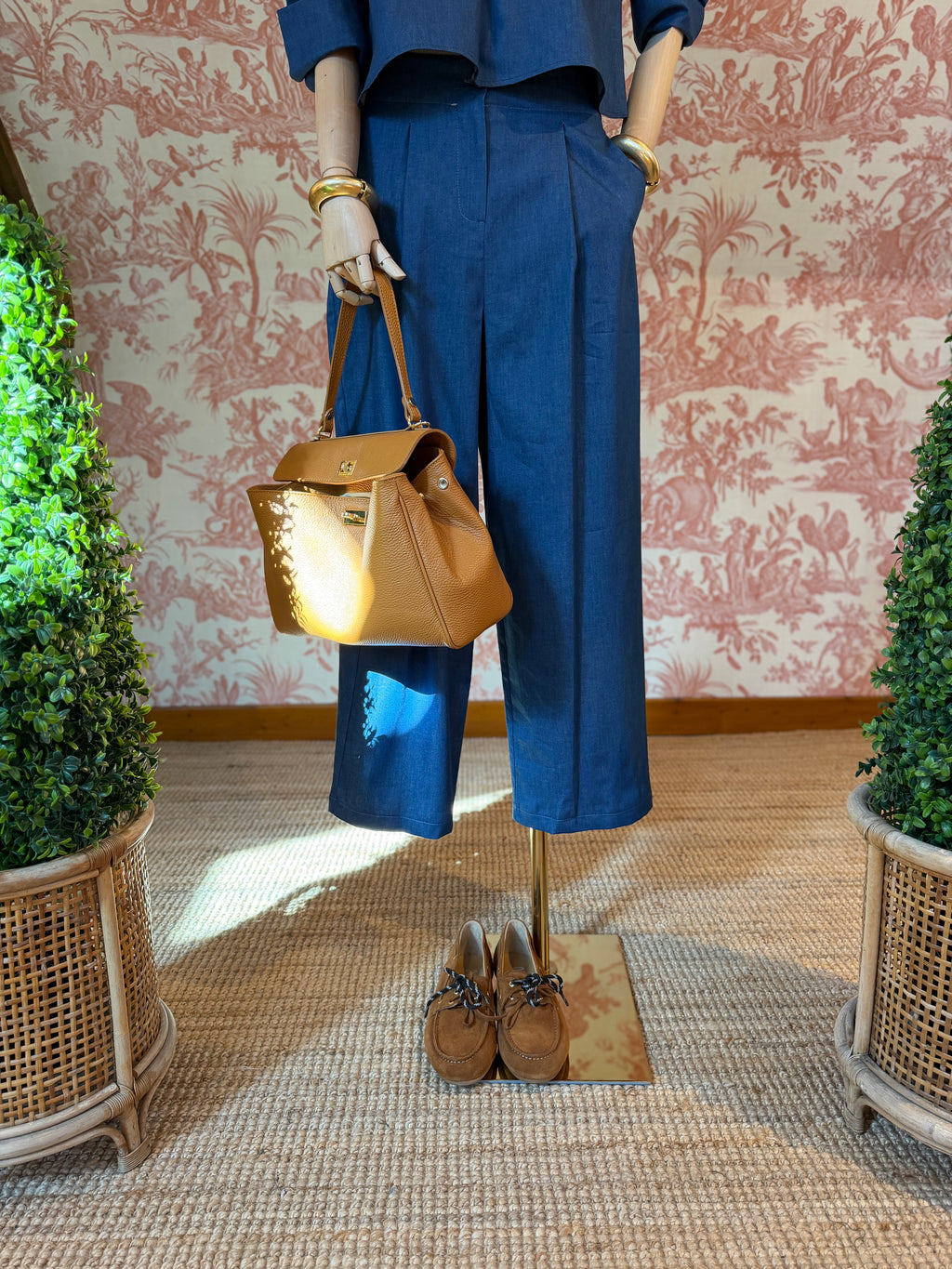 Pantalone chambray