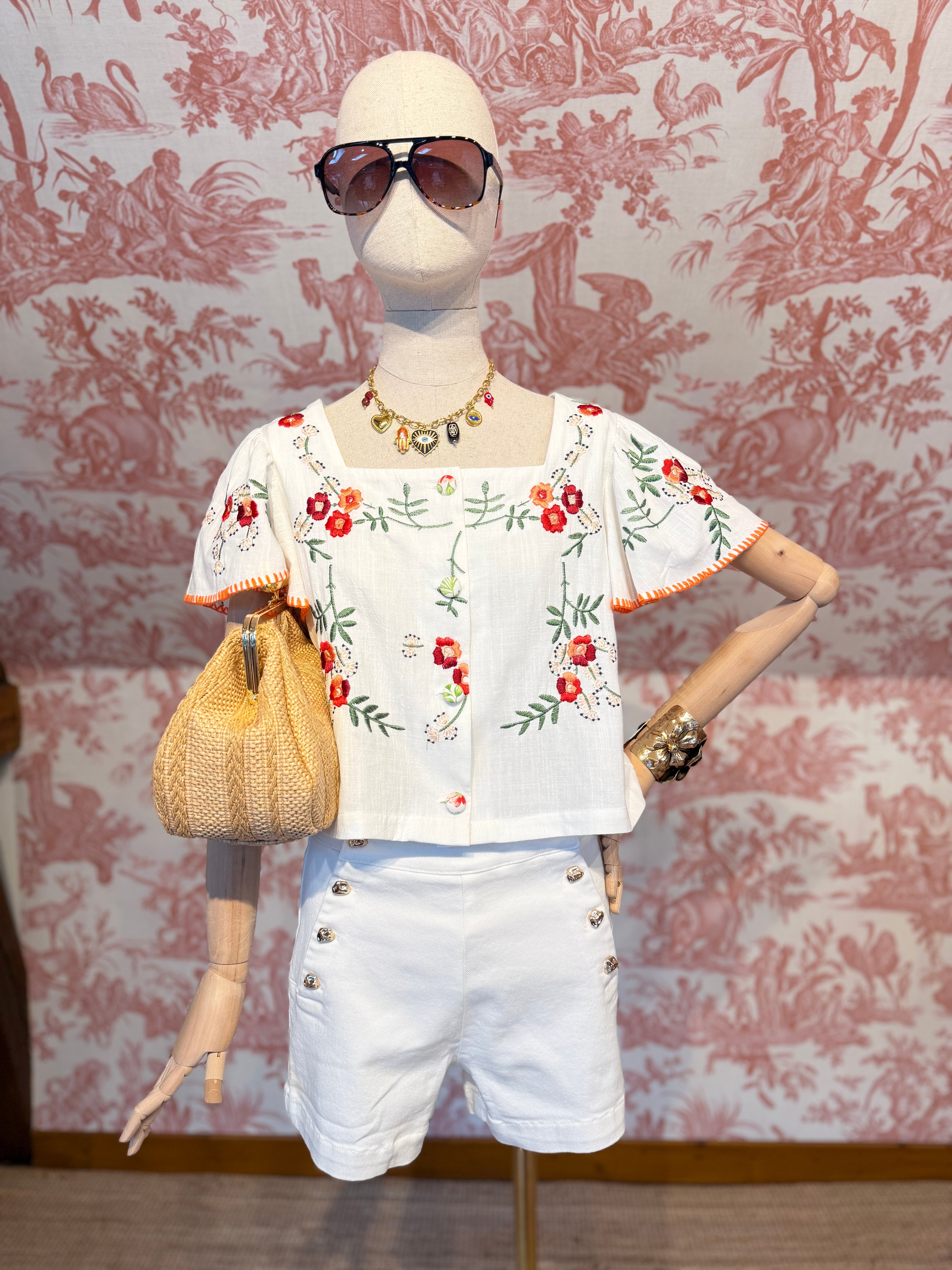 Camicia ricami