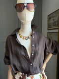 Camicia puro lino moro