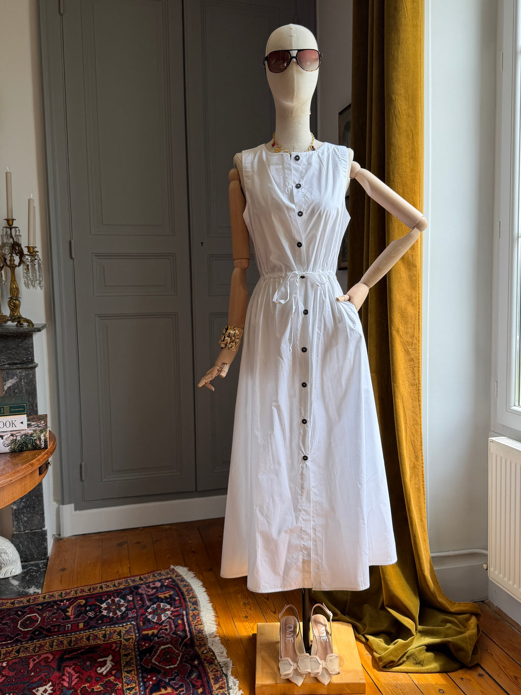 Abito cotone bianco