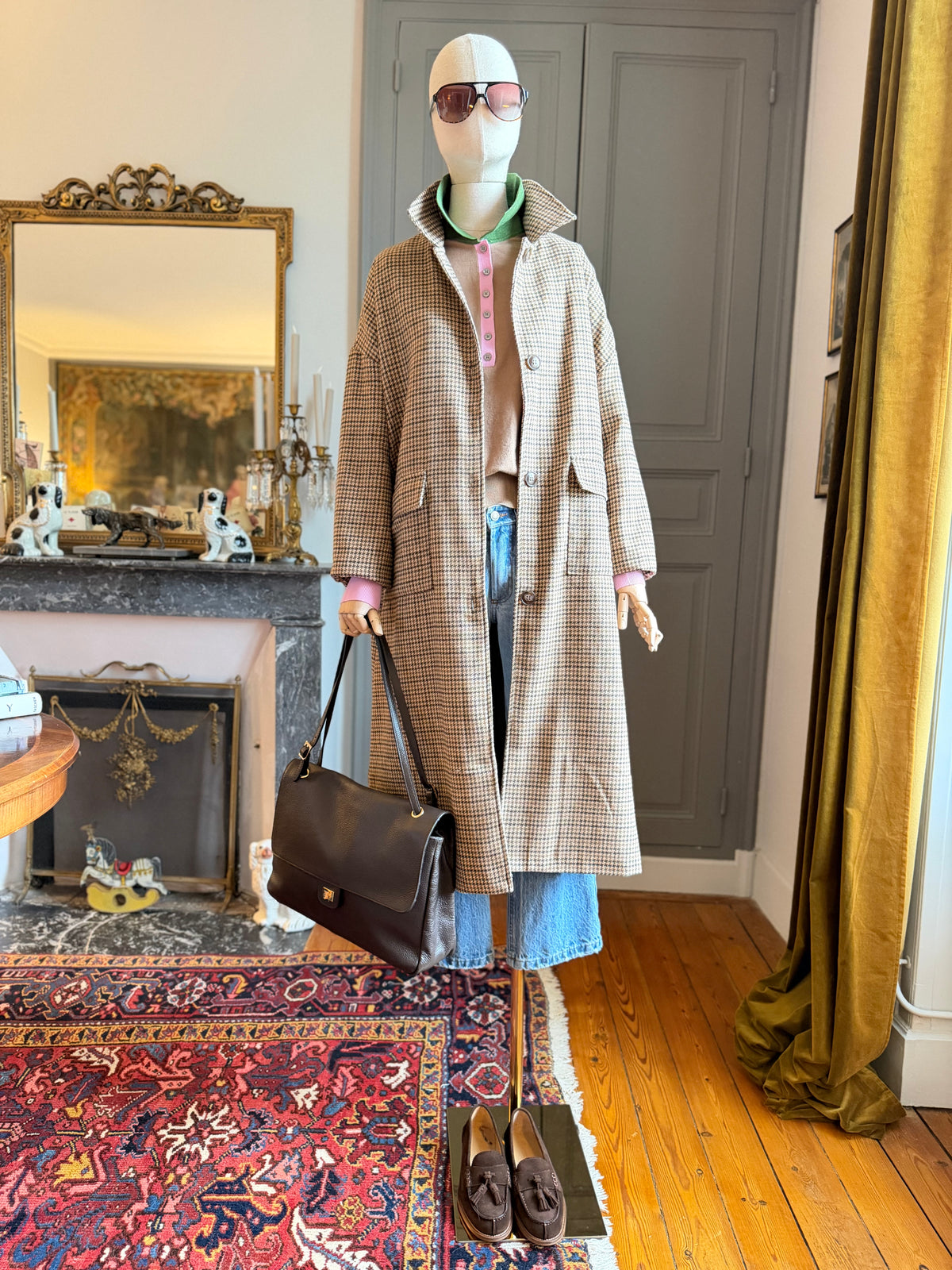 Cappotto maxi pied de poule