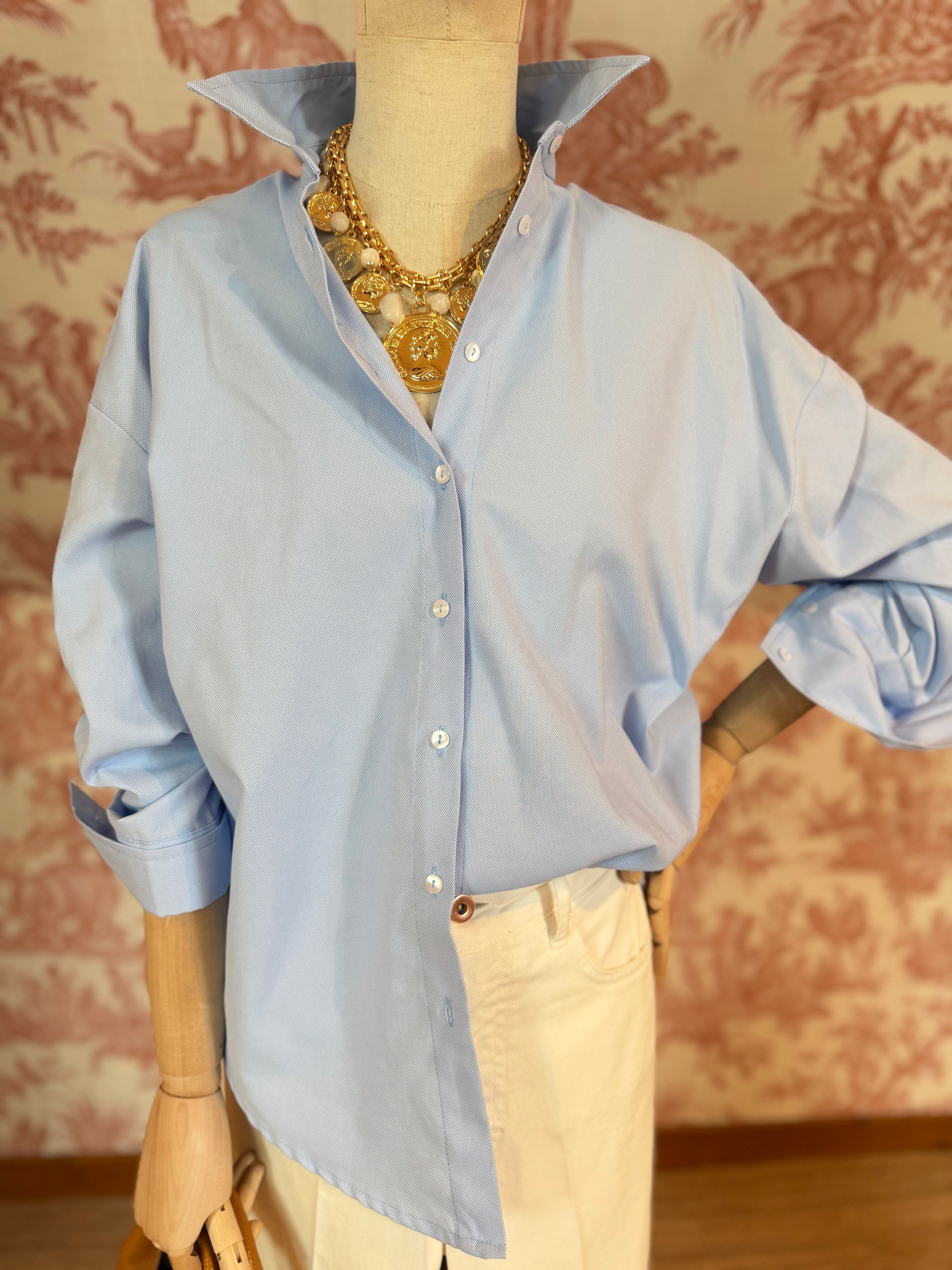 Camicia Oxford azzurra