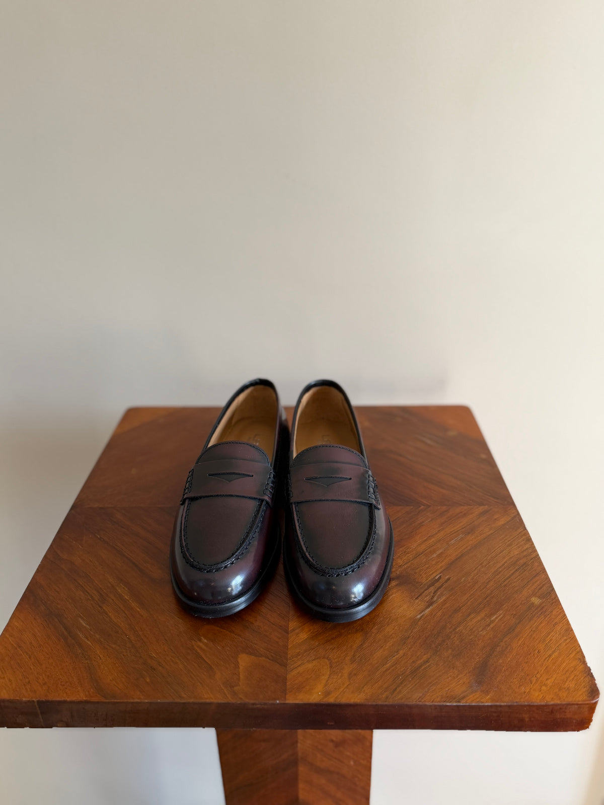 Burgundy loafer