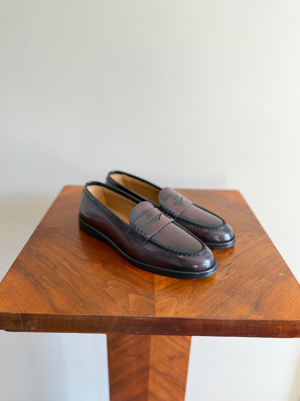 Burgundy loafer