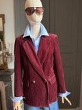 Blazer velluto coste bordeaux
