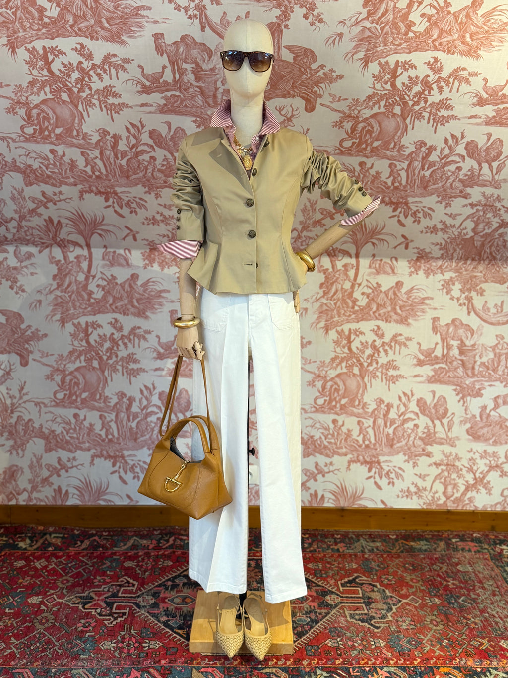 Giacca cotone beige