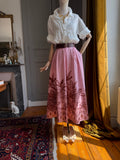Gonna pieghe palme