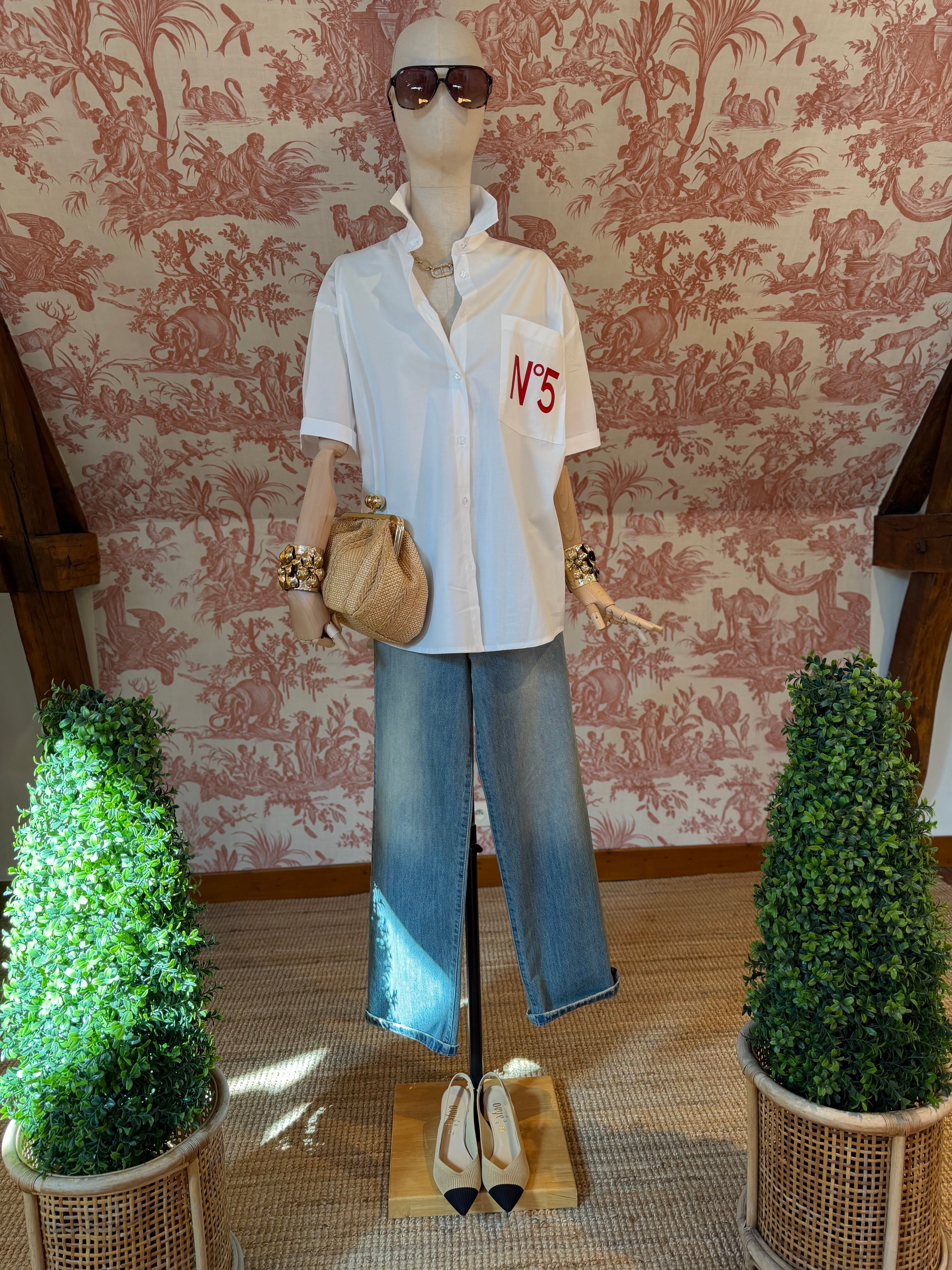 Maxi Camicia N 5 rosso