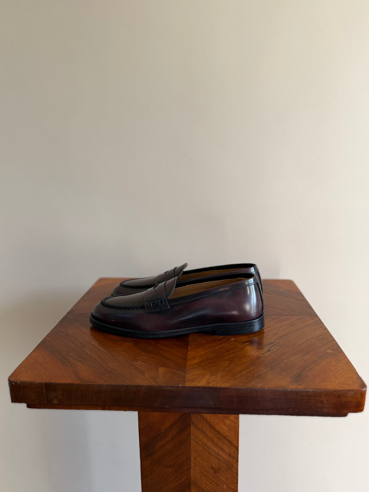 Burgundy loafer