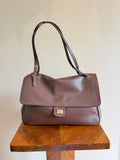 Maxi flap bag cioccolato