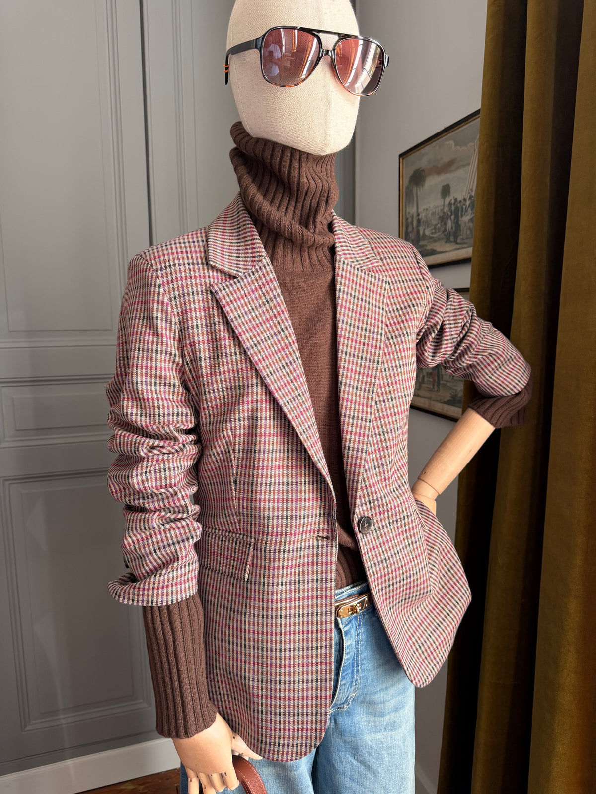 Giacca sartoria pied de poule