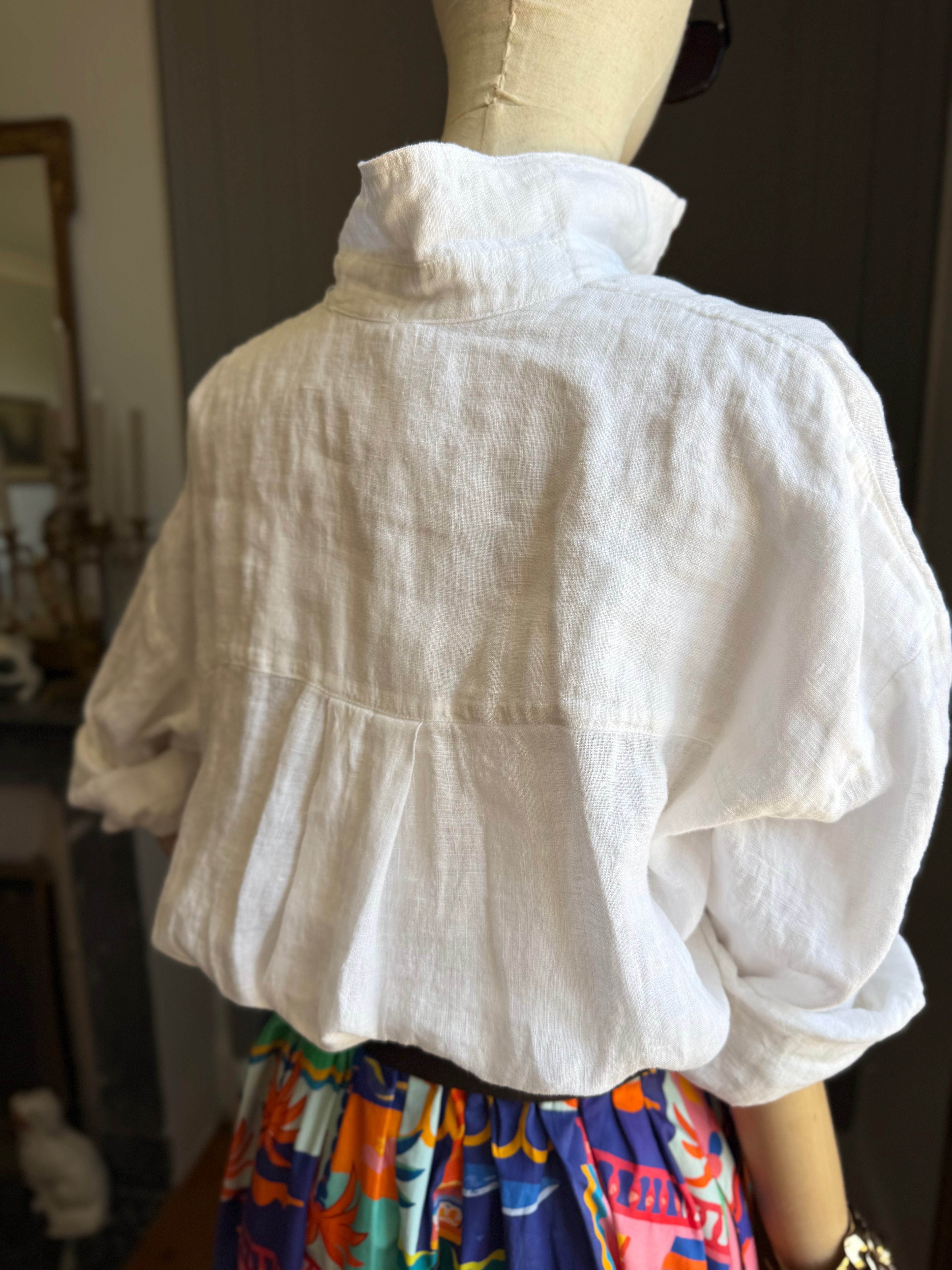 Camicia puro lino bianca
