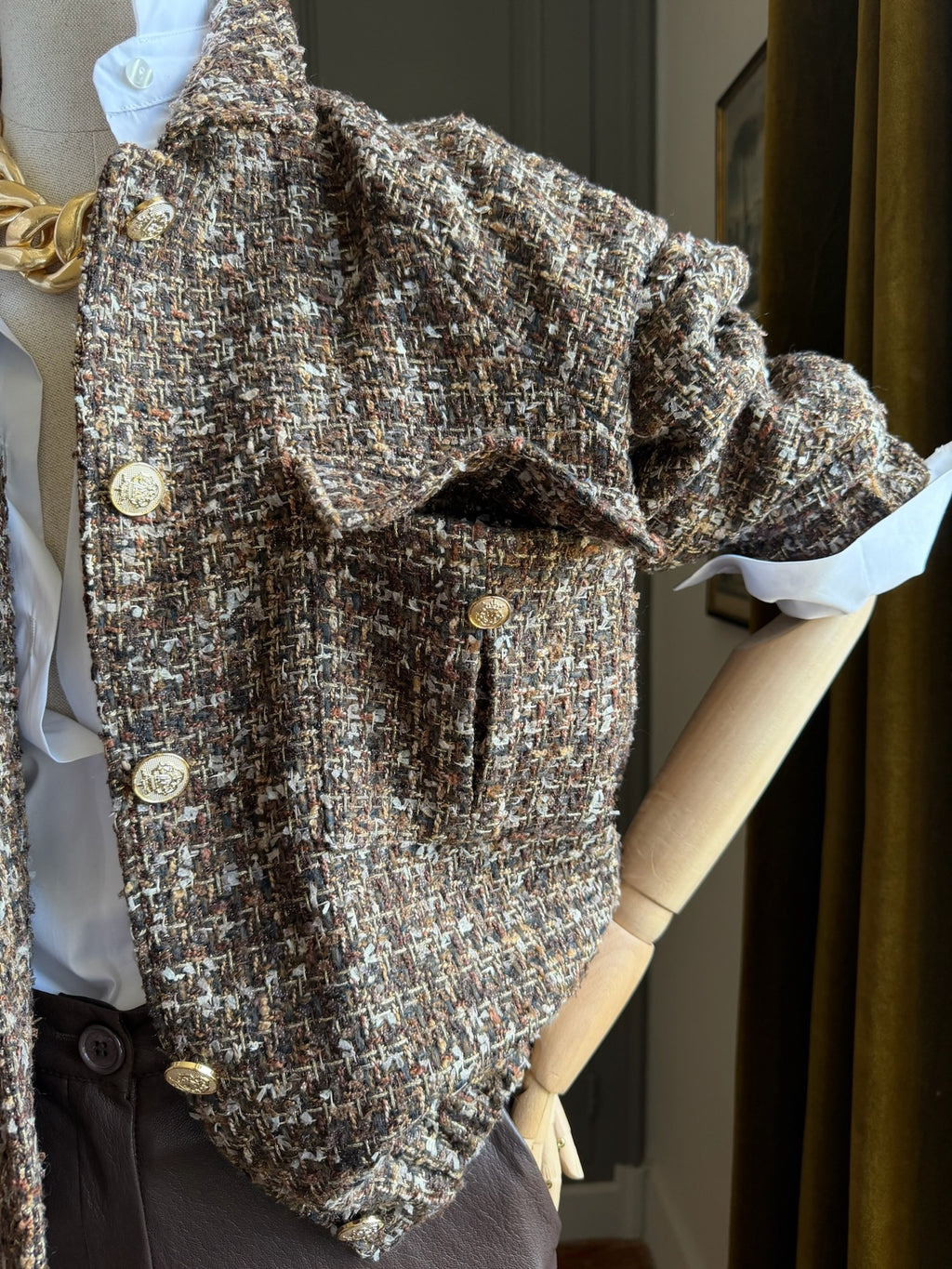 Bomber jacket bouclé