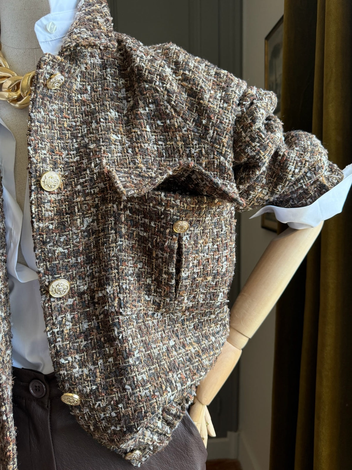 Bomber jacket bouclé