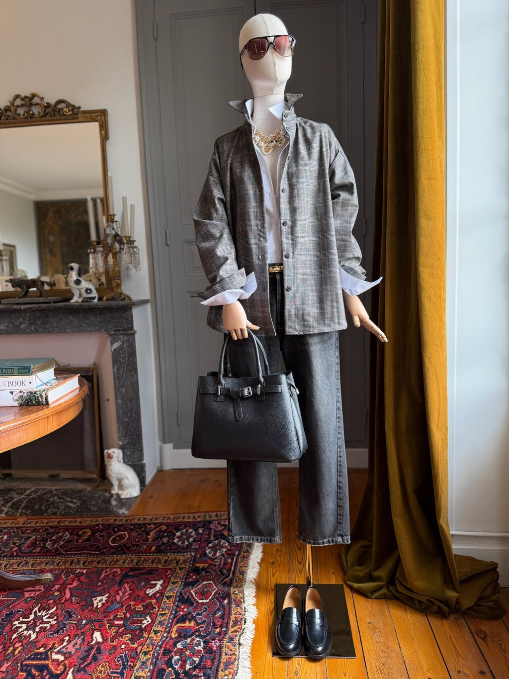 Prince of Wales check overshirt