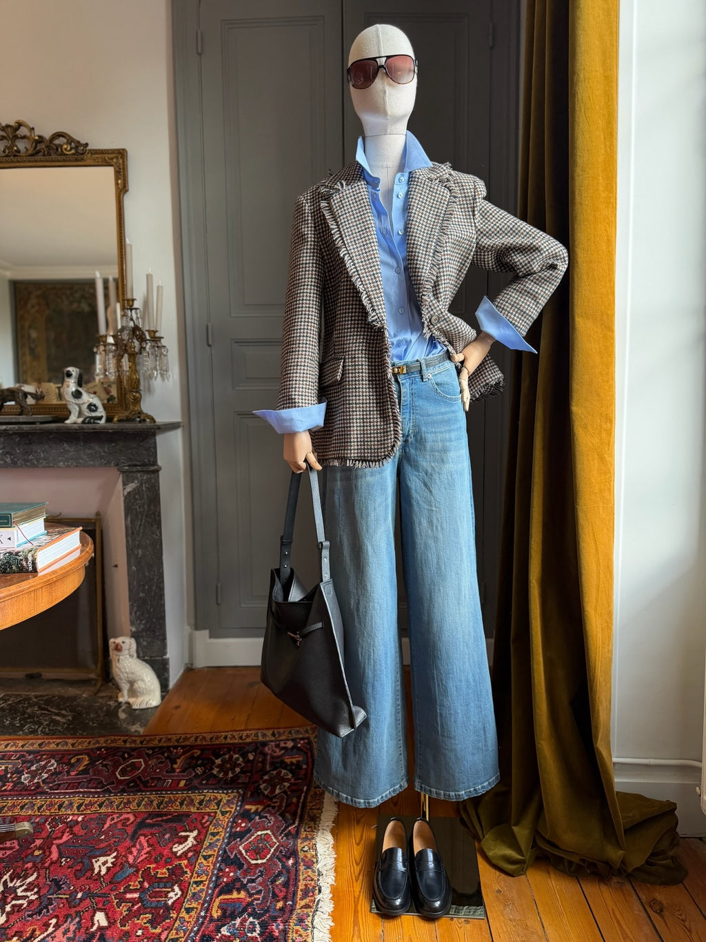 Blazer panno pied de poule