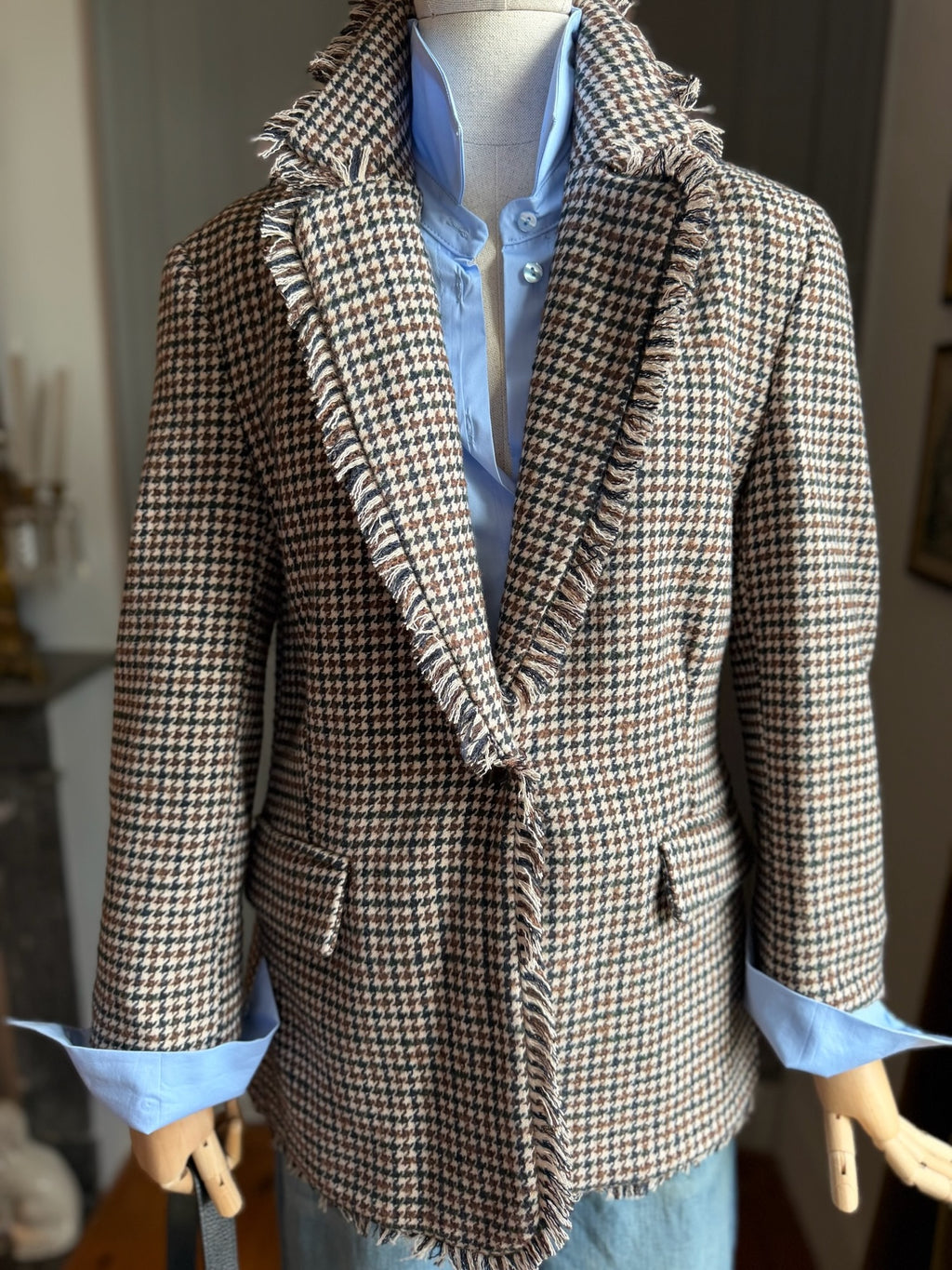 Blazer panno pied de poule