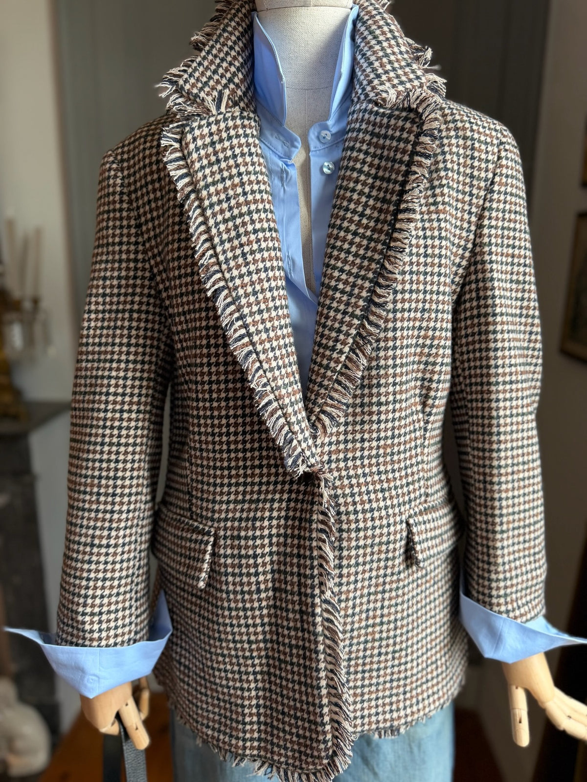 Blazer panno pied de poule