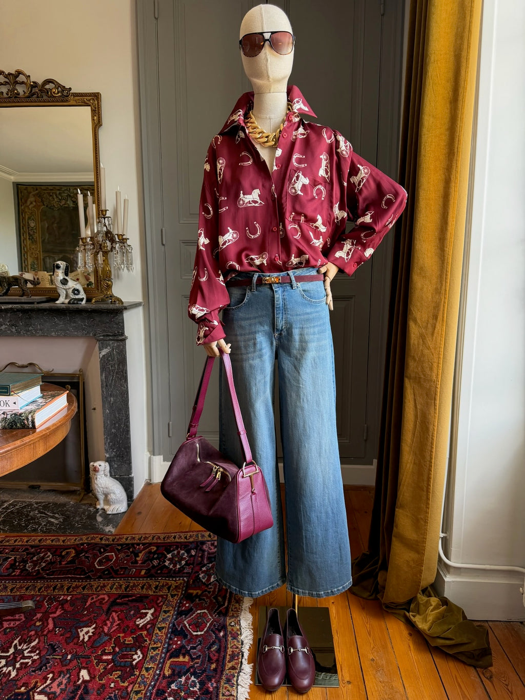 Equestrian print shirt