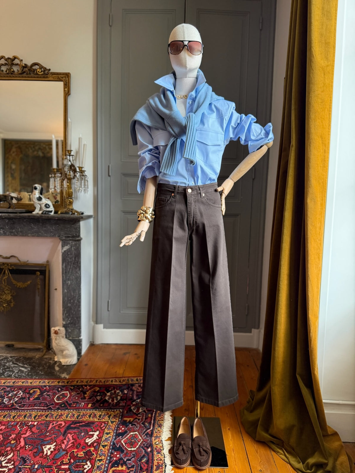 Jeans palazzo moro
