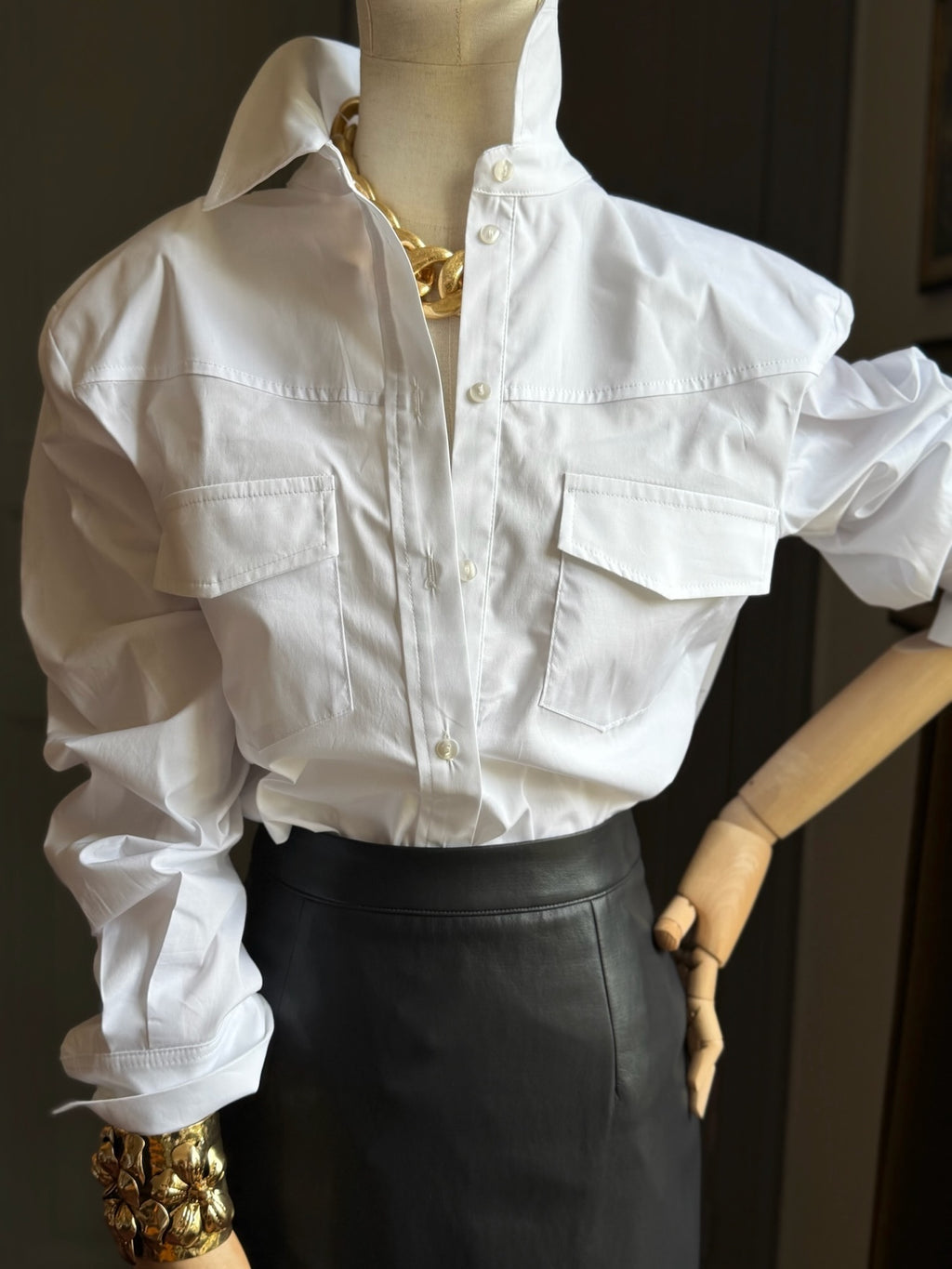Camicia military bianca