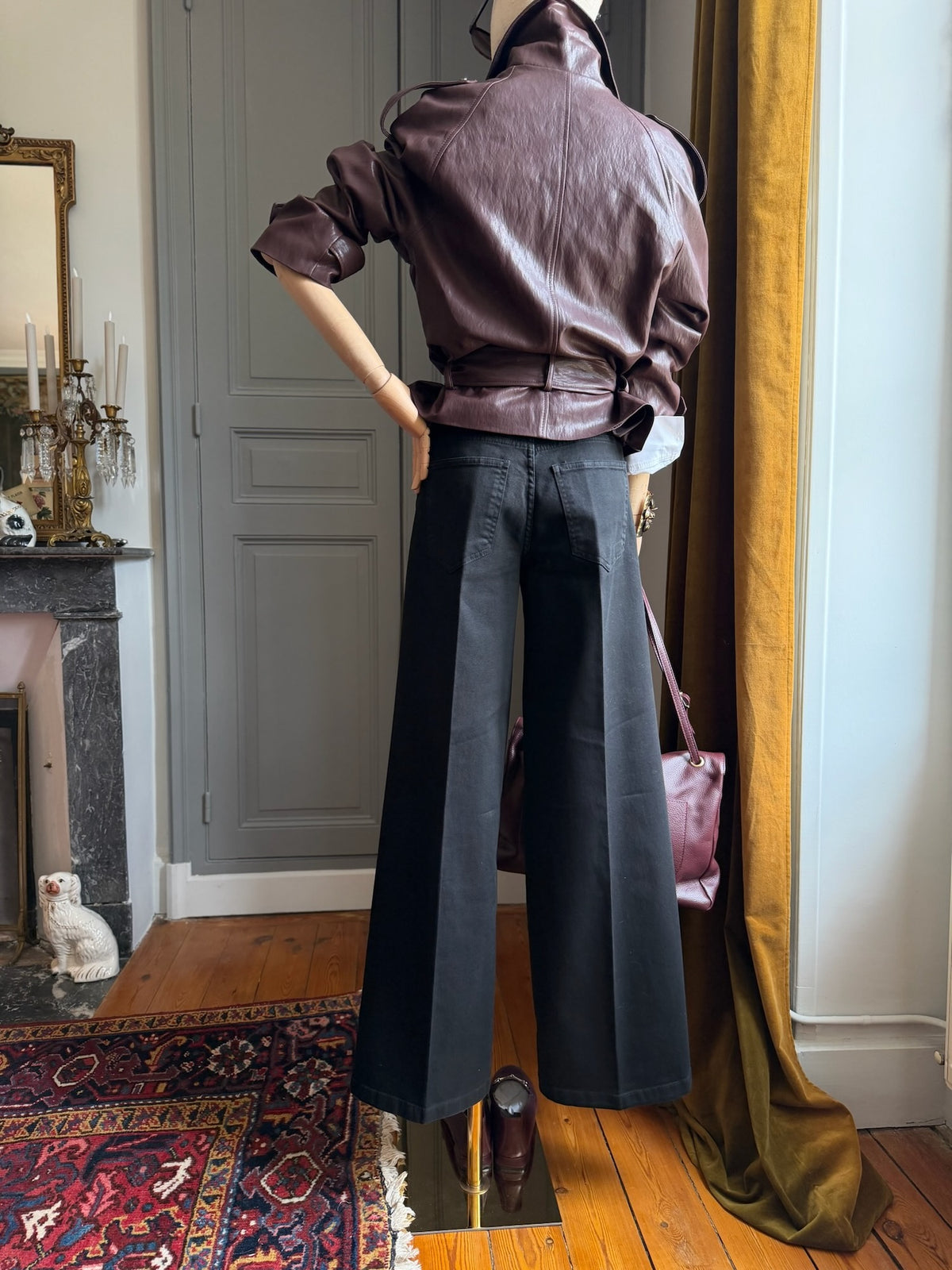 Jeans palazzo nero