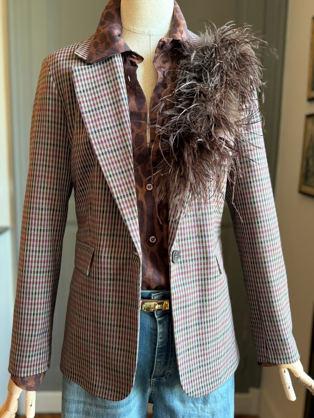 Giacca sartoria pied de poule